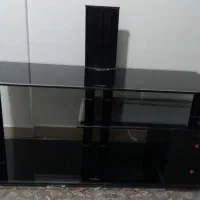 میز تلویزیون شیشه ای