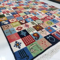 فرش دستباف ترکیب طرح قدیمی و فانتزی