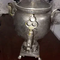سماور زغالی فسقلی ۱۳۰ ساله و چراغ نفتی قدیمی|کلکسیون اشیاء عتیقه|تهران, سهروردی|دیوار