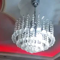 لوستر کریستالی به همراه دیوارکوب