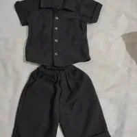 پیراهن شلوارک مشکی سایز 1