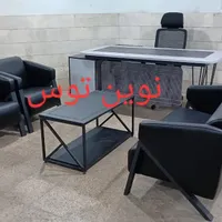 مبلمان اداری و دفتری چرمی میز مدیریت
