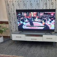 میزتلویزیون بااینه کنسول سفیدطوسی|میز تلویزیون|دوگنبدان, |دیوار