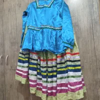 لباس محلی همراه روسری بافت