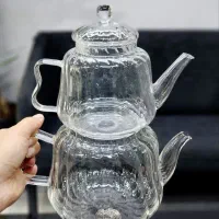 کتری و قوری پیرکس شفاف شعله مستقیم|قوری، کتری، قهوهساز دستی|بجنورد, |دیوار