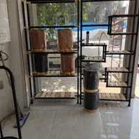 طراحی دکور قفسههای کف ام دی اف|فروشگاه و مغازه|ری, صالحآباد شرقی|دیوار