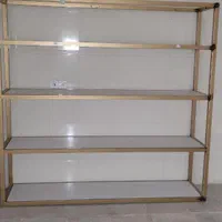 قفسه آهنی چهارعددبفروش میرسدباقوطی40وطبقات ام دی ف|کتابخانه، شلف، قفسههای دیواری|شریفآباد, |دیوار