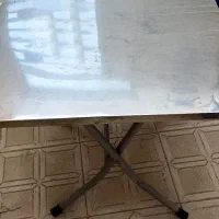 دو عدد میز استیل نگیر تاشو