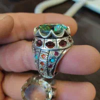 انگشتر موزانایت/سیترین