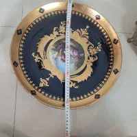 دو عدد دیس گرد لیلی و مجنون نماد عشق طلا کوب