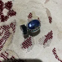انگشتر یاقوت کبود و حدید تٌرک