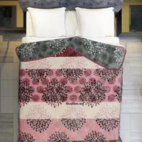 پتو دو نفره طرح شکوفه|رختخواب، بالش، پتو|مشهد, پایین خیابان|دیوار