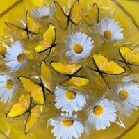 دسته گل پروانه به مناسبت روز دختر off|گل مصنوعی|شیروان (خراسان), |دیوار