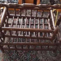 گهواره نوستالژیک چوبی|تخت و صندلی بچه|کرمان, |دیوار