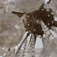 لوستر درجه یک ریخته گری برنزی هشت پره|لوستر و چراغ آویز|فردیس, فردیس|دیوار