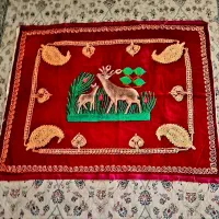 رومیزی مخمل قدیمی کاردست عتیقه|پرده، رانر، رومیزی|تهران, ونک|دیوار