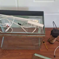 آکواریوم ۳۸ لیتری بهمراه پمپ آب، بخاری و دماسنج|ماهی|بیرجند, |دیوار