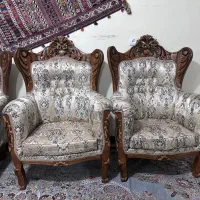 فروش مبل سلطنتی ۹نفره ومیزنهارخوری ۶نفره|مبلمان خانگی و میز عسلی|سیرجان, |دیوار