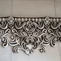کتیبه قاب پرده تاج پرده منبت pvc تولیدی