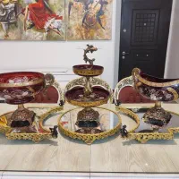 حراج واقعی کریستال ودکوری انتیک رانرسنتر برنز