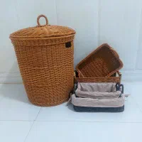 سبد حصیری|صنایع دستی و سایر لوازم تزئینی|میناب, |دیوار