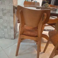 میز ناهار خوری چهار نفره چوب روس|میز و صندلی غذاخوری|باقرشهر, |دیوار