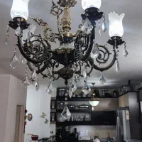 لوستر ۵شاخه به همراه لوستر آشپزخانه