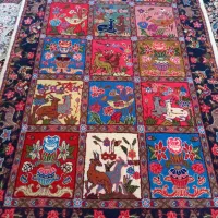 فرش دستباف زرنیم نو|فرش|کرمانشاه, |دیوار