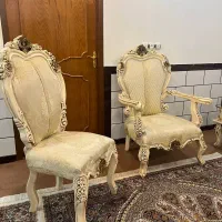 مبل۵نفره همراه بامیزنهارخوری۶نفره باطرح ورنگ یکسان|مبلمان خانگی و میز عسلی|دزفول, |دیوار