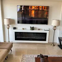 فروش یک جفت آباژورجدیدویک ساعت دکدراتیو|چراغ خواب و آباژور|لواسان, |دیوار