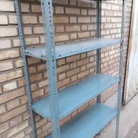 قفسه فلزی طوسی|کتابخانه، شلف، قفسه‌های دیواری|تاکستان, |دیوار