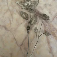 دوشاخه گل نقره و انگشتر و ..