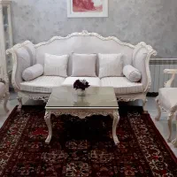 مبل استیل ۷ نفره به همراه ناهارخوری و ویترین|مبلمان خانگی و میز عسلی|پردیس, فاز ۲|دیوار
