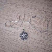 نقره قدیمی گل وزنجیر