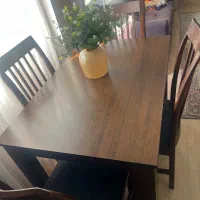 میز نهار خوری ۴ نفره و میز جلو مبلی به همراه ۴عسلی