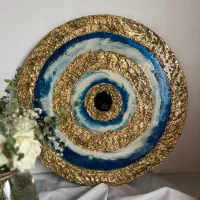 تابلو چشم نظر ورق طلا (دست ساز)