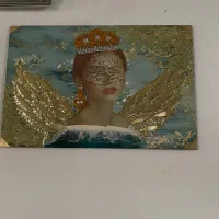 تابلو رزین و اینه کاری کار دست و ساعت رزین