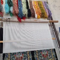 فرش زرچره تمام ابریشم طرح جدیدبادارقالی