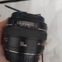 لنز فیکس 50  کانن  با دیافراگم 1.4