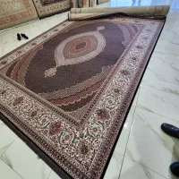 فرش۱۲متری اصیل ریزماهی تبریزتمام نخ ۱کرولیک گردویی