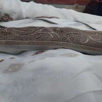 حراج پارچه حریر ترک پرده ای طرح عمودی|پرده، رانر، رومیزی|بوشهر, |دیوار