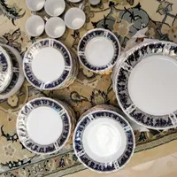 سرویس 12 نفره چینی ژاپن اصل طلاکوب قدیمی|ظروف سرو و پذیرایی|تهران, جوادیه تهرانپارس|دیوار