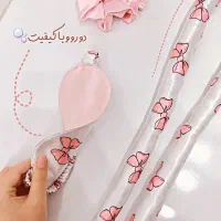 کرلی مو و چشم بند ساتن طرح پاپیون