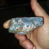 سنگ کلکسیونی عقیق سلیمانی.شجر.آماتیس|کلکسیون اشیاء عتیقه|قرچک, باقرآباد|دیوار