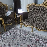 فروش دودست مبل سلطنتی و یه دست میز غذاخوری|مبلمان خانگی و میز عسلی|کرمان, |دیوار