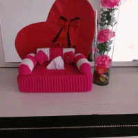 کاور دستمال کاغذی طرح مبل|صنایع دستی و سایر لوازم تزئینی|شیروان (خراسان), |دیوار