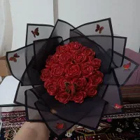 انواع دسته گل روبانی اقتصادی به قیمت عمده