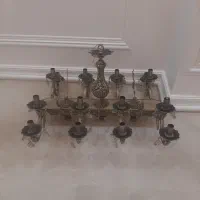 لوستر برنجی ۸شاخه و ۶ شاخه|لوستر و چراغ آویز|تهران, والفجر (افسریه)|دیوار