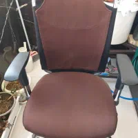 صندلی اداری پایه فلزی تشک دوبل