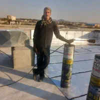 نصب ایزوگام قیرگونی سرویس حمام پشت بام.